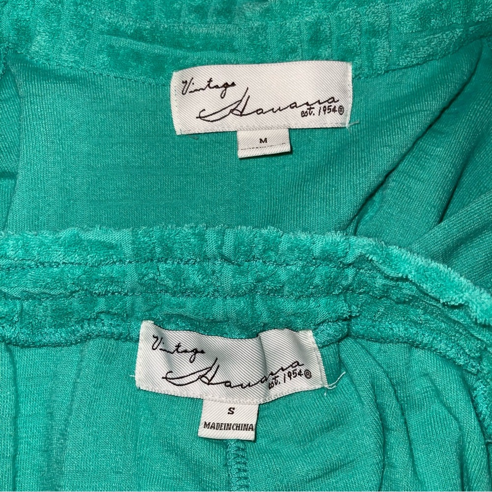 Vintage Havana green two piece set (M top, S bottoms) - Picture 3 of 3